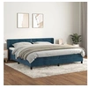 Image de Boxspring met matras fluweel donkerblauw 200x200 cm3130923