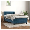 Image de Boxspring met matras fluweel donkerblauw 90x200 cm3130941