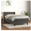 Image de Boxspring met matras fluweel donkergrijs 100x200 cm3130944