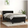 Image de Boxspring met matras fluweel zwart 100x200 cm3130945