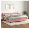 Image de Boxspring met matras fluweel roze 200x200 cm3130984