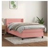 Image de Boxspring met matras fluweel roze 80x200 cm3130990