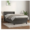 Image de Boxspring met matras fluweel donkergrijs 90x190 cm3130992