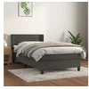 Image de Boxspring met matras fluweel donkergrijs 100x200 cm3131004