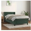 Image de Boxspring met matras fluweel donkergroen 100x200 cm3131006