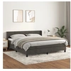Image de Boxspring met matras fluweel donkergrijs 160x200 cm3131028