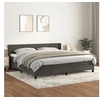 Image de Boxspring met matras fluweel donkergrijs 200x200 cm3131040