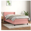 Image de Boxspring met matras fluweel roze 80x200 cm3131050