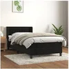 Image de Boxspring met matras fluweel zwart 90x200 cm3131059