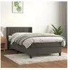 Image de Boxspring met matras fluweel donkergrijs 100x200 cm3131064