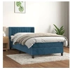 Image de Boxspring met matras fluweel donkerblauw 100x200 cm3131067