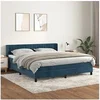 Image de Boxspring met matras fluweel donkerblauw 180x200 cm3131097