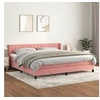 Image de Boxspring met matras fluweel roze 200x200 cm3131104