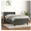 Image de Boxspring met matras fluweel donkergrijs 80x200 cm3131106