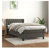 Image de Boxspring met matras fluweel donkergrijs 90x200 cm3131118