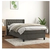 Image de Boxspring met matras fluweel donkergrijs 100x200 cm3131124