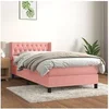 Image de Boxspring met matras fluweel roze 100x200 cm3131128