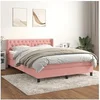 Image de Boxspring met matras fluweel roze 140x200 cm3131146