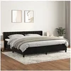 Image de Boxspring met matras fluweel zwart 200x200 cm3131161