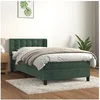 Image de Boxspring met matras fluweel donkergroen 90x190 cm3131174