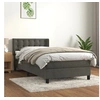 Image de Boxspring met matras fluweel donkergrijs 90x200 cm3131178