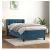 Image de Boxspring met matras fluweel donkerblauw 90x200 cm3131181