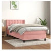 Image de Boxspring met matras fluweel roze 90x200 cm3131182
