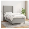 Image de Boxspring met matras stof lichtgrijs 80x200 cm3131225