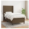 Image de Boxspring met matras stof donkerbruin 80x200 cm3131228
