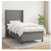 Image de Boxspring met matras stof donkergrijs 100x200 cm3131250