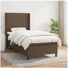 Image de Boxspring met matras stof donkerbruin 100x200 cm3131252
