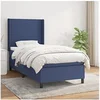 Image de Boxspring met matras stof blauw 100x200 cm3131255
