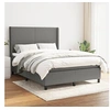 Image de Boxspring met matras stof donkergrijs 140x190 cm3131266