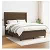 Image de Boxspring met matras stof donkerbruin 140x190 cm3131268