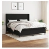 Image de Boxspring met matras stof zwart 160x200 cm3131283