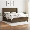 Image de Boxspring met matras stof donkerbruin 160x200 cm3131284