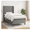 Image de Boxspring met matras stof donkergrijs 90x190 cm3131314