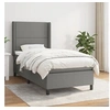 Image de Boxspring met matras stof donkergrijs 90x200 cm3131322