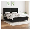 Image de Boxspring met matras stof zwart 180x200 cm3131371