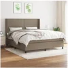 Image de Boxspring met matras stof taupe 180x200 cm3131373
