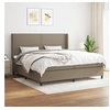 Image de Boxspring met matras stof taupe 200x200 cm3131381