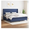 Image de Boxspring met matras stof blauw 200x200 cm3131383