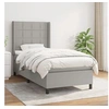 Image de Boxspring met matras stof lichtgrijs 80x200 cm3131385