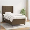 Image de Boxspring met matras stof donkerbruin 80x200 cm3131388