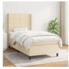 Image de Boxspring met matras stof cràmekleurig 90x190 cm3131398