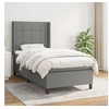 Image de Boxspring met matras stof donkergrijs 100x200 cm3131410