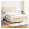 Image de Boxspring met matras stof cràmekleurig 140x190 cm3131430