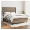 Image de Boxspring met matras stof taupe 140x200 cm3131437