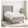 Image de Boxspring met matras stof lichtgrijs 90x190 cm3131473