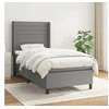 Image de Boxspring met matras stof donkergrijs 90x190 cm3131474